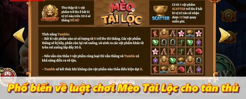 Phổ biến về luật chơi Mèo Tài Lộc cho tân thủ Phổ biến về luật chơi Mèo Tài Lộc cho tân thủ