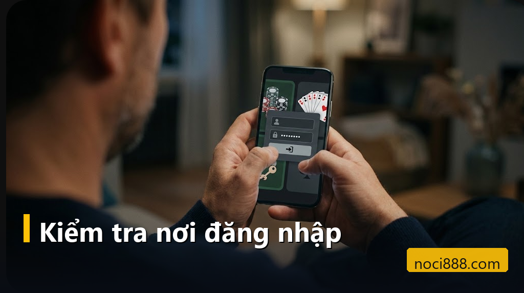 Noci888 quên mật khẩu: kiểm tra lỗi, khôi phục đúng kênh và bảo vệ tài khoản 2 Điện thoại mở biểu mẫu mật khẩu cạnh giao diện bài trực tuyến